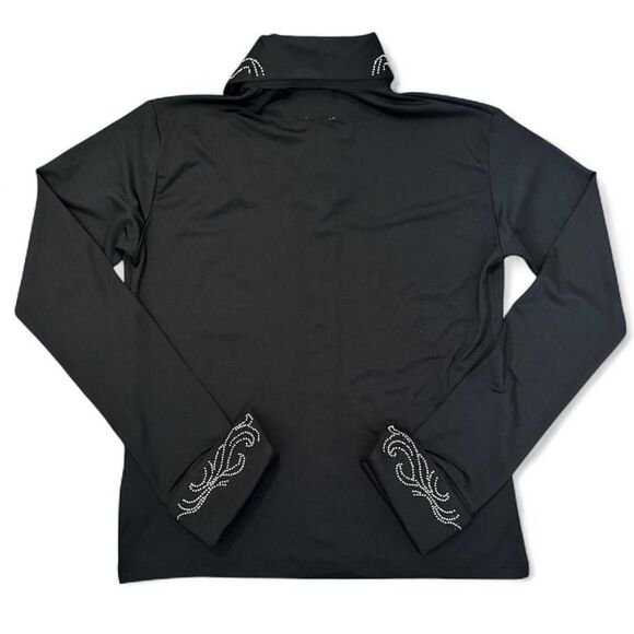 Royal Highness Equestrian Horse Show Shirt Jacket Cowgirl Rhinestones Wmns Small - Picture 2 of 11